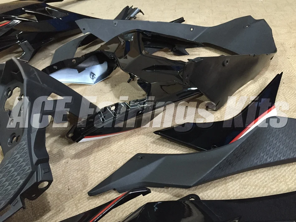 ABS обтекатель комплект для Kawasaki Ninja300 EX300 300R 2013 13 14 15 16 17 Обтекатели набор(литье под давлением) черный белый