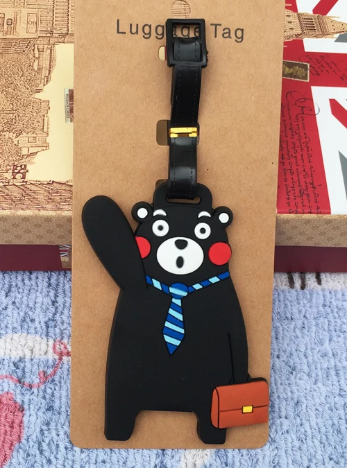 1 шт. Kumamon KT Cat Аниме туристический бренд багажная бирка на чемодан ID адрес портативный держатель тегов багажные ярлыки Новинка - Цвет: see chart4