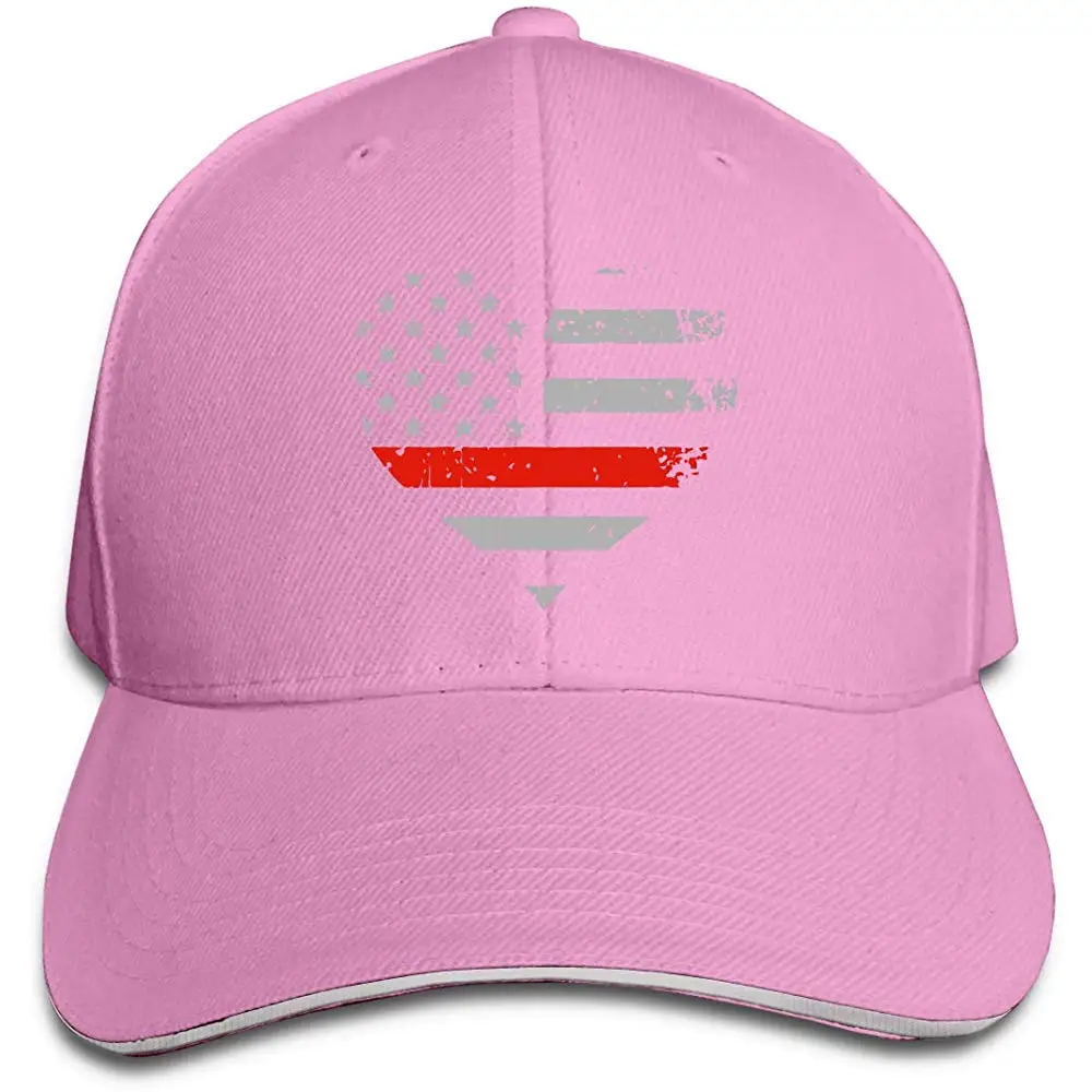 Мужская и женская тонкая красная линия сердце флаг пожарный жена бейсбольная Кепка бейсбольная кепка