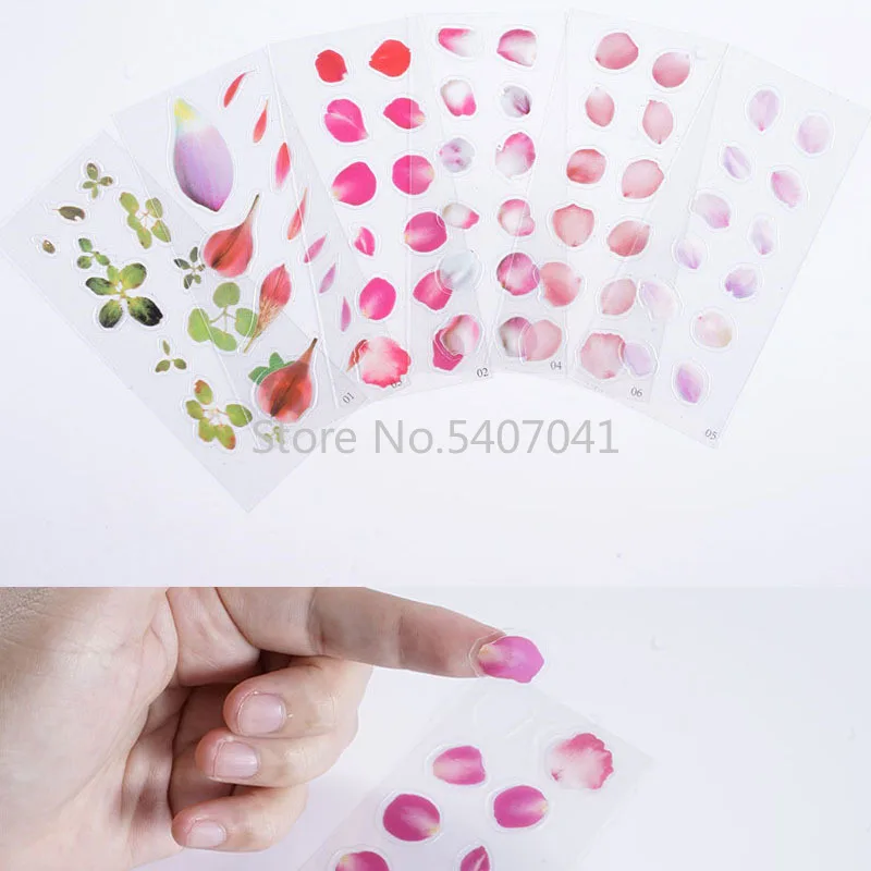 Popular5 шт/партия цветок Лепесток Форма материал наклейки для телефона с