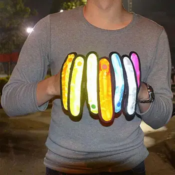

Creative Strap Running Belt Light Reflective Outdoor Sport Unisex Accessories Arm Band Safety Gift 7 Color Flashing