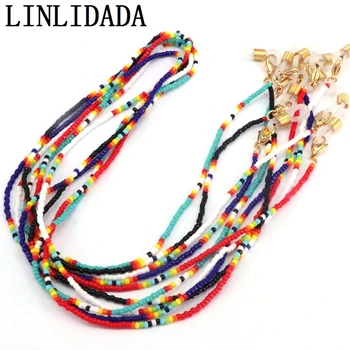 

5Pcs Multicolor Beads Chain for Sunglasses Women Reading Glasses Chain Boho Colorful Neck Strap Chain Eyeglasses Necklace