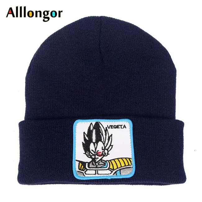 Dragon Ball Z MAJIN BUU Beanie, высококачественные хлопковые повседневные шапочки для мужчин и женщин, теплая вязаная зимняя шапка, модная однотонная шапка унисекс - Цвет: color4