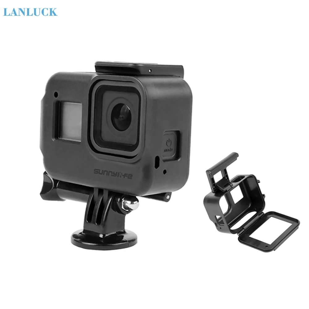Quick Installation Protective Cover For Gopro Hero 8 Black Case Border Housing Mount Base For Go Pro Hero 8 Protection Accessory Sports Camcorder Cases Aliexpress