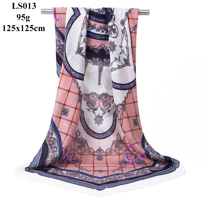 LS013 women scarf Портной Смит большой квадратный размер шарф женский модный дизайнерский большой размер шейный шарф осень зима хиджаб шаль шарфы для женщин - Цвет: LS013 women scarf