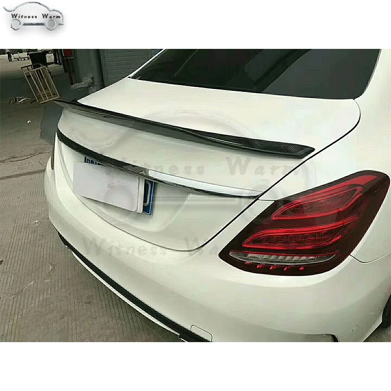 W205 спойлер из углеродного волокна задние крылья для Mercedes Benz C Класс 2 двери C180 C200 C260 комплект кузова автомобиля