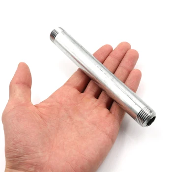 

One Piece 1/2" DN15 Stainless Steel SS304 Length 150mm Male to Male Threaded Pipe Fittings Best Promotion