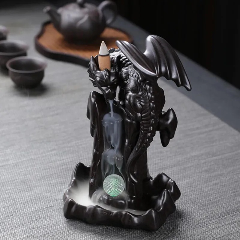 

Waterfall Incense Burners Incensario Holder Porte Encens Incense Burners Base Storage Backflow Incienso Dragon Wierook Waterval