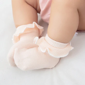 

Spring Princess Lace Baby Girls Socks Toddler Anti-slip Socks Cute Cotton Boneless Toddler Socks For Girl Summer Short Socks