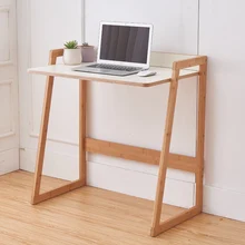 Одноместный студенческий письменный стол, прикроватная тумбочка для дома, спальни, мини-минималистичный ноутбук из цельного дерева, маленький скандинавский компьютерный стол