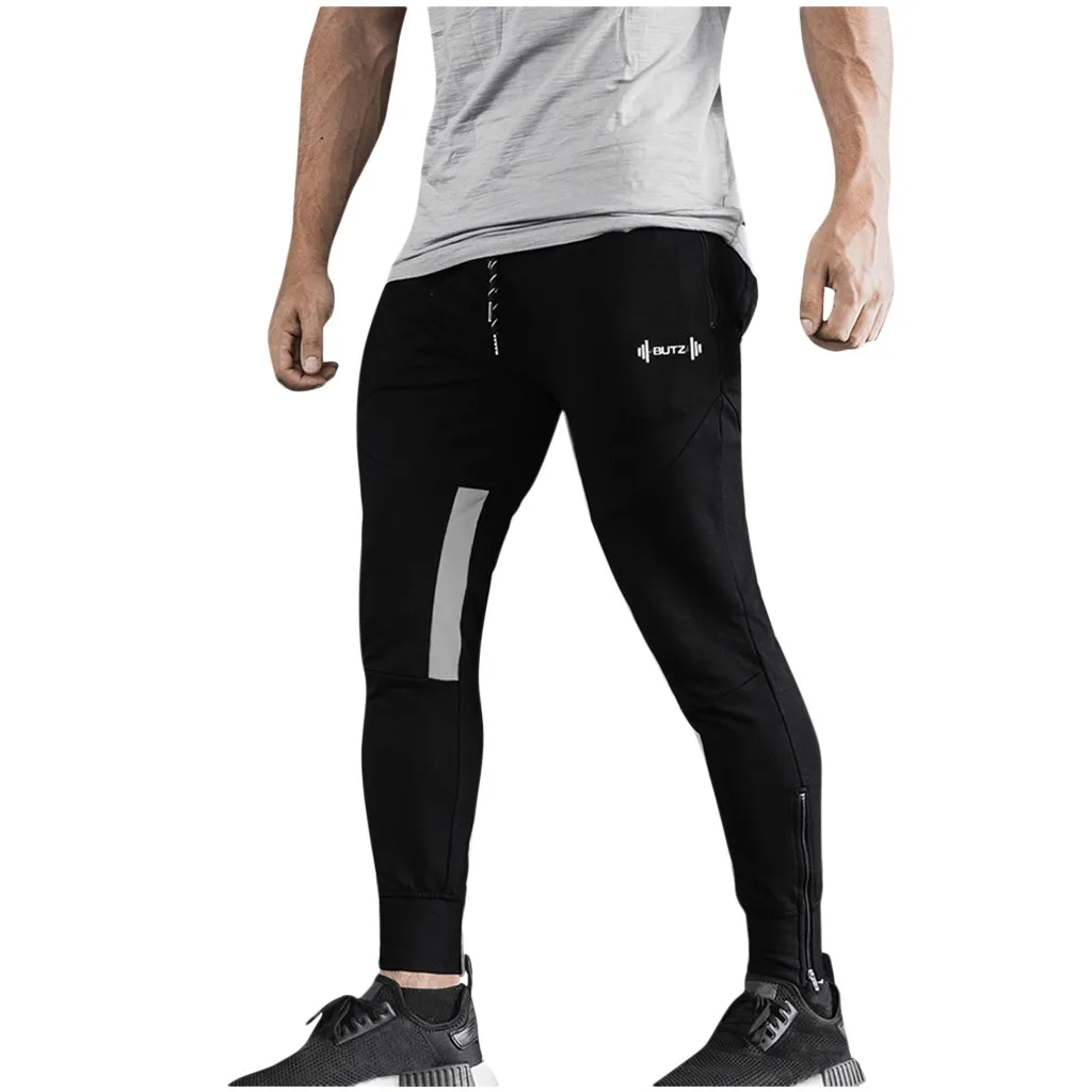 Men's Running Pants Casual Outdoor Climbing Trousers Sports Running Drawstring Fitness Long Pants