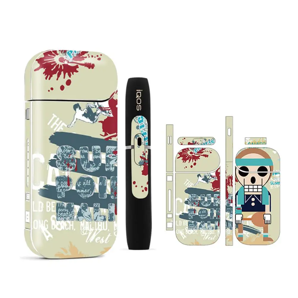 Мультяшный стикер Volcanee чехол для IQOS Обложка защита кожи 2 4 Plus электронная