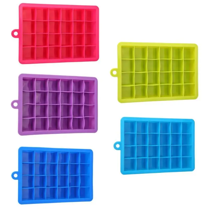

24 Grids Cube Mold Silicone DIY Ice Lattice Square Shape Mold Kitchen Jelly Maker Ice Cream Tool Bar Accessories 195*125*25mm