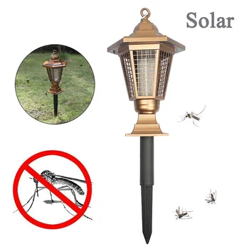 

Solar Powered LED Light Pest Bug Zapper Insect Mosquito Killer Lamp Garden Light Leisure Convenience durable practical Home deco