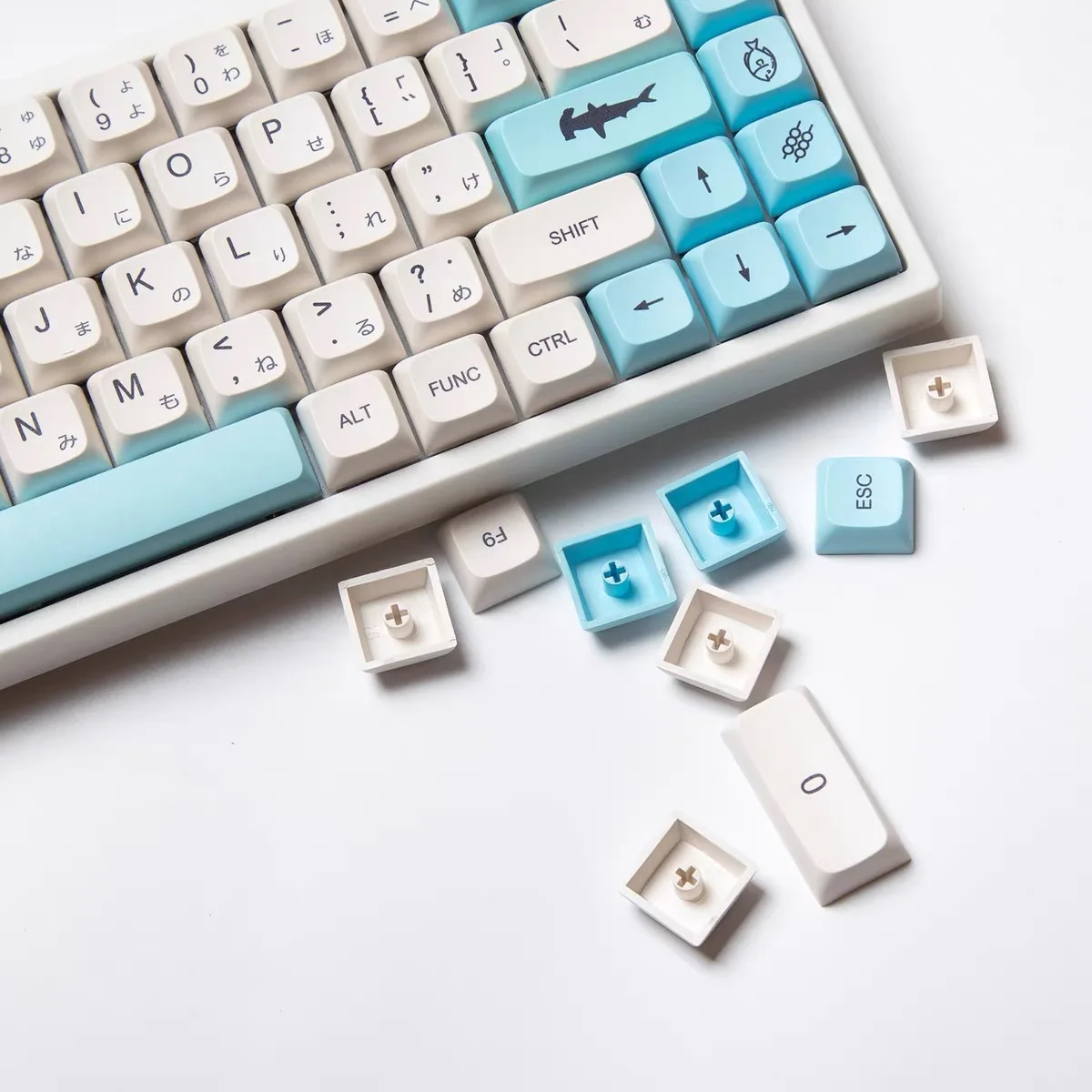138 Keys PBT Keycap XDA Profile DYE-SUB Personalized Sea Salt Keycaps For Mechanical Keyboard GMMK Pro 61 64 84 108 Layout