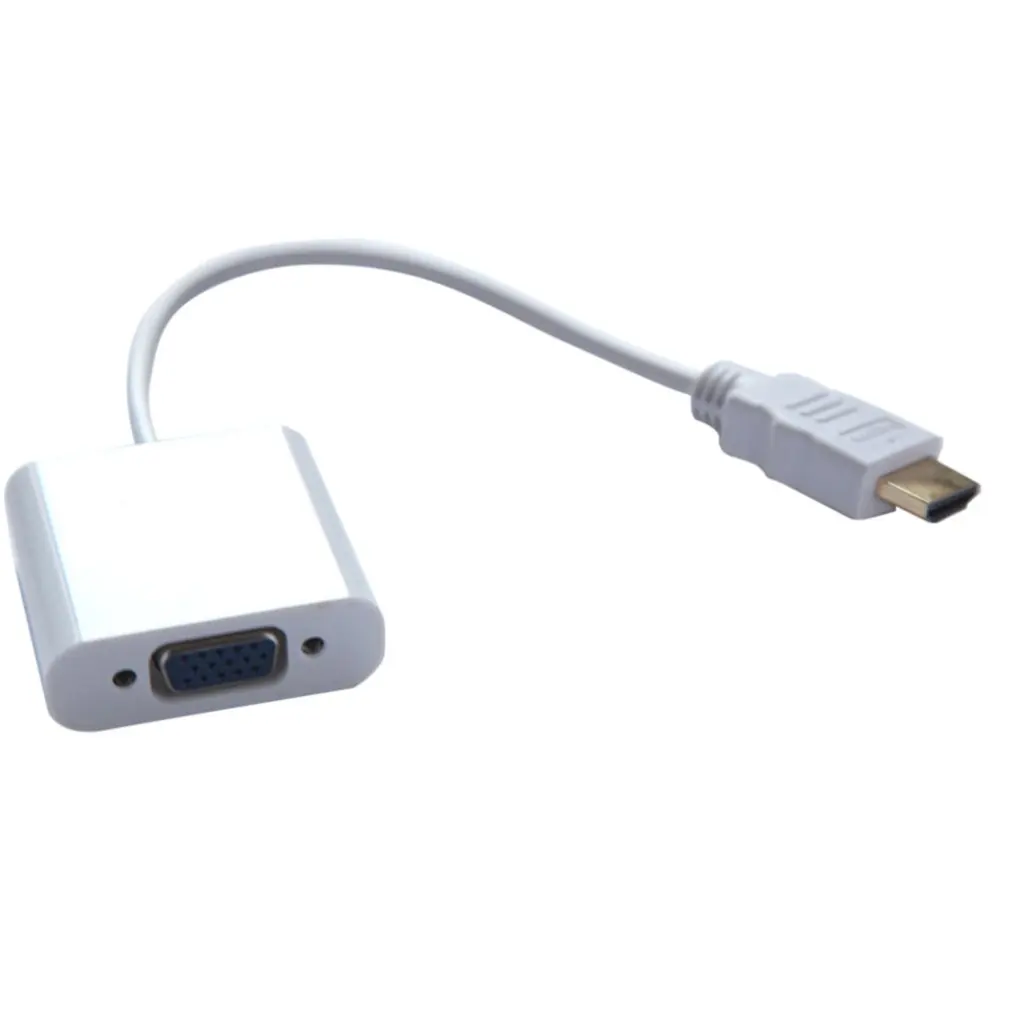 HDMI мужчина к VGA Женский видео кабель адаптер шнура конвертера HD 1080P для ТВ монитора компьютера Соединительный кабель без видео