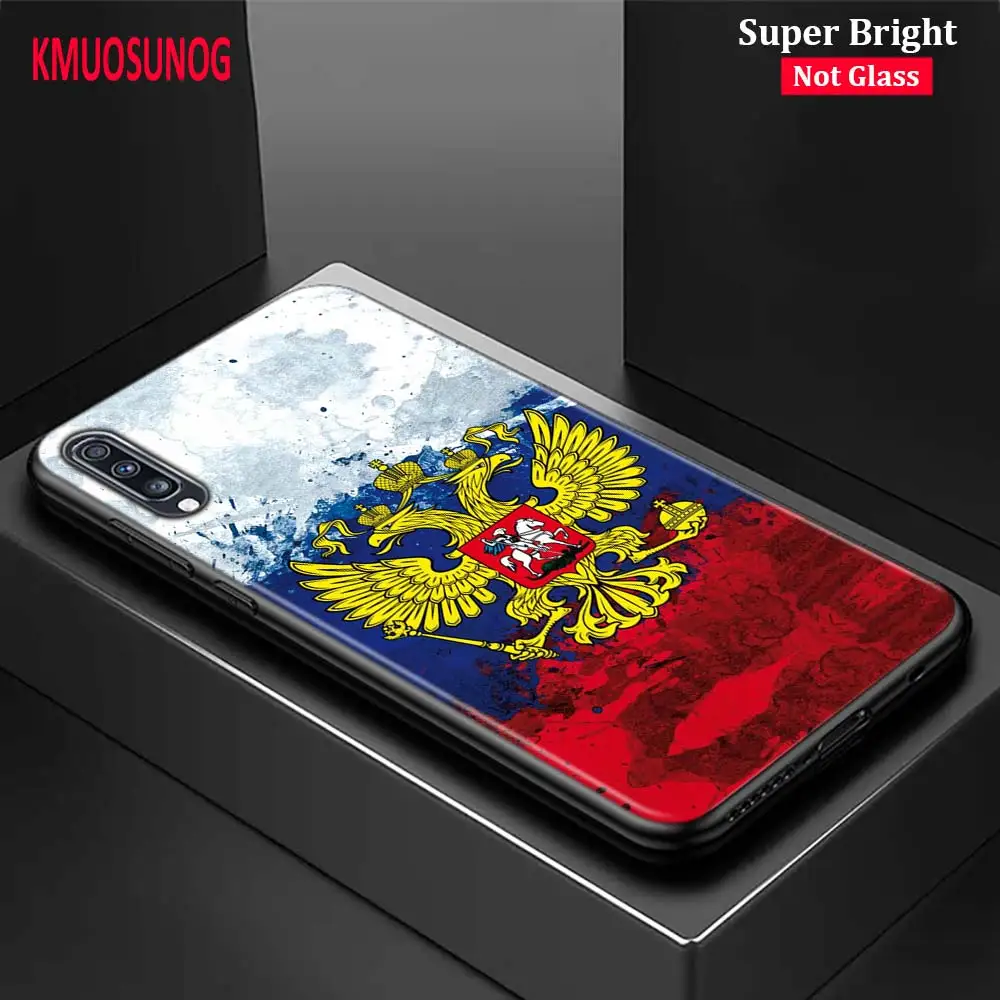 

Black Cover Russian National flags Emblem for Samsung Galaxy A70 A90 A80 A60 A50 A40 A30S A20E A20S A10 Phone Case