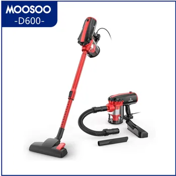 MOOSOO D600 Vacuum Cleaner, 17KPa Strong Suction 4 in 1 Corded Stick Vacuum Hand Held Bagless carpet cleaner machine for Home 1