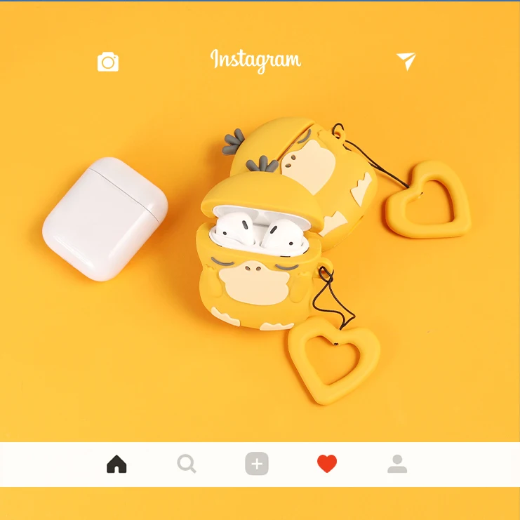 Чехол-карабин для AirPods Pro с кольцом-монстрами Charmander Bulbasaur Eevee Squirtle Togepi Snorlax Psyduck