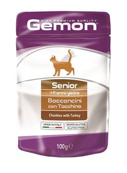 

GEMON GEMON CAT SENIOR for older cats with slices of turkey 100g