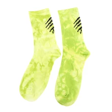 

Winter Tie Dye Socks Green Claw Marks Men Women Long Socks Sports Cotton Socks Street Trend High-top Tide Socks Skateboard Socks