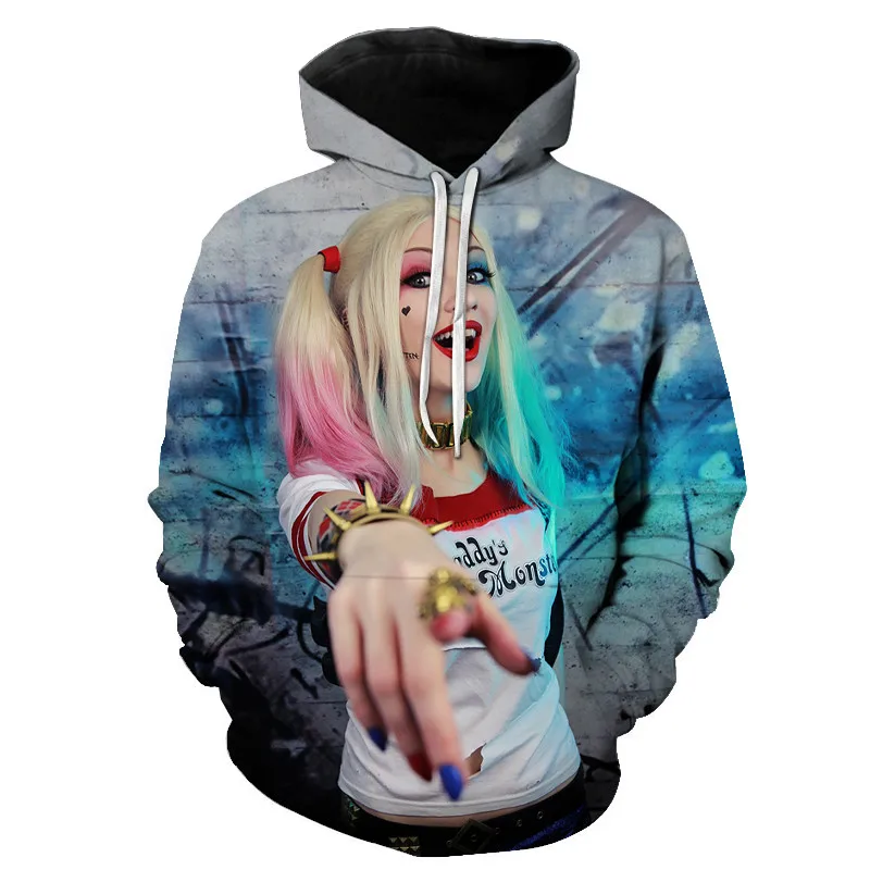 harley quinn and joker couple hoodies