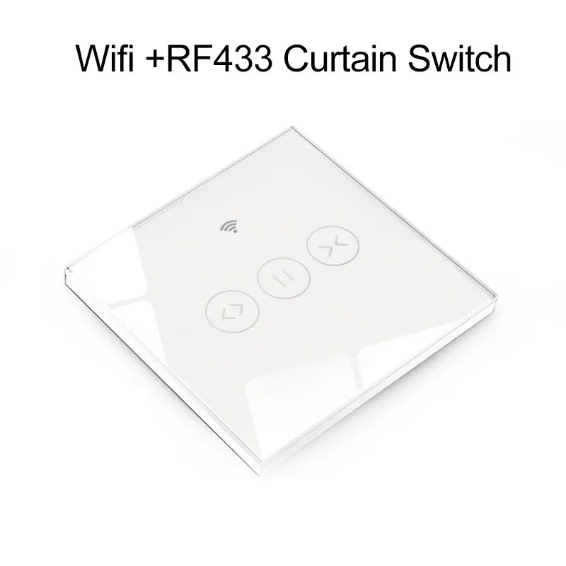 Smart Life Tuya WiFi RF433 занавес переключатель для электрического моторизованного занавеса слепой рольставни работает Google Home Amazon Alexa - Цвет: Wifi with RF433