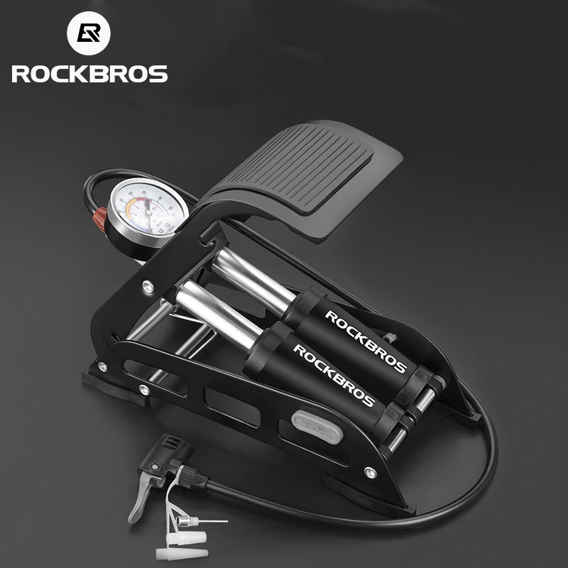 ROCKBROS ножной насос высокого давления портативный баскетбольный велосипедный насос электрический велосипедный мотоцикл автомобильный возд... ROCKBROS ножной насос высокого давления портативный баскетбольный велосипедный насос электрический велосипедный мотоцикл автомобильный возд...