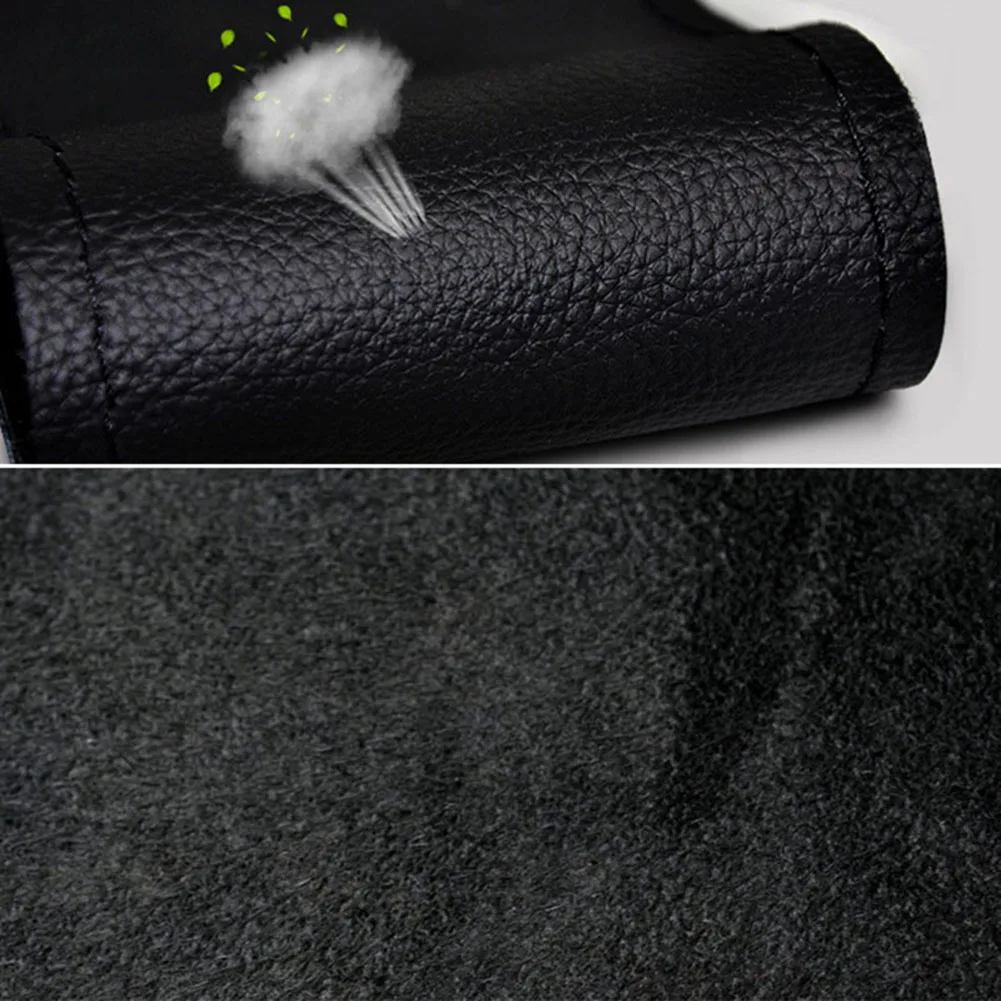 Чехол для рулевого колеса, удобный, нескользящий, износостойкий, из воловьей кожи, 38 см, для рукоделия, Ручное шитье, чехлы для руля