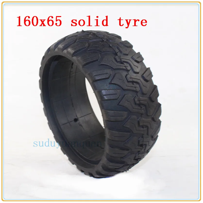 160*65 solid rubber tyres 160x65 mm Non inflatable Tires for Hoverboard,Electric Skateboard, Scooter trolley, Wheelchair wheel