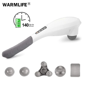 

Rechargeable Hand Held Deep Tissue Massager for Muscles, Back, Foot, Neck, Shoulder, Leg, Calf Pain Relief - Cordless Electric P