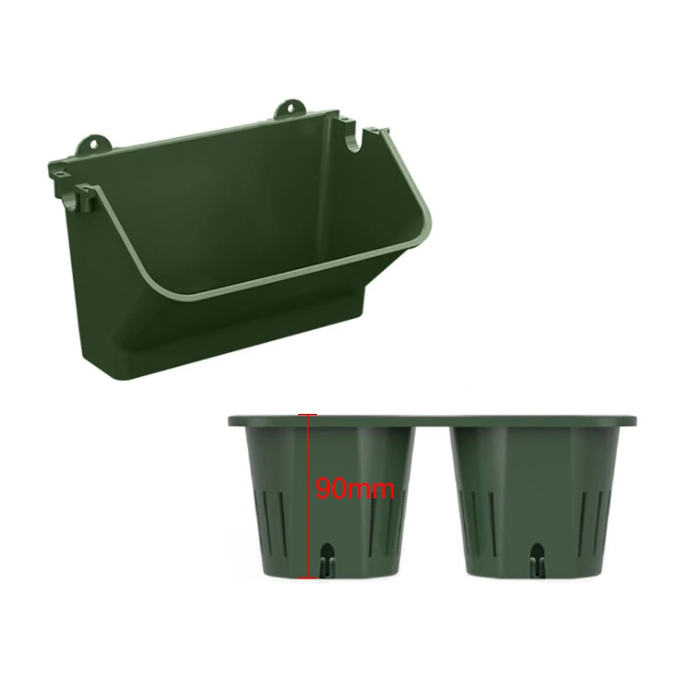 4 pcs Self Watering Flower Pot Stackable Wall Planter Garden Plastic Pots Wall Hanging Vertical Succulents Plant Bonsai Pot Home