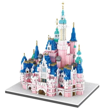 

Fairy tale castle Princess Castle model blocks DIY Small particle building block Educational toys Christmas birthday gifts