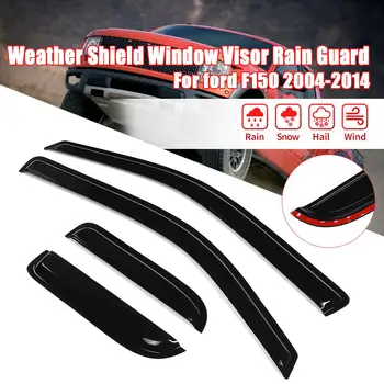 

4 Pieces Weather Shield Window Visor Rain Guard for ford F150 2004-2014 High Quality
