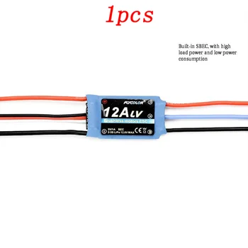 

1pcs RC Airplane 12A Brushless Motors ESC 2S-3S Lipo Electronic Speed Controller with 5V/1A BEC for DIY Fixed-wing Multi-rotor