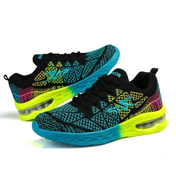

Colorful Men Casual Shoes Light Air Cushion Shockproof Men Sneakers Comfortable Breathable Lace Up Shoes Men Tenis Masculino