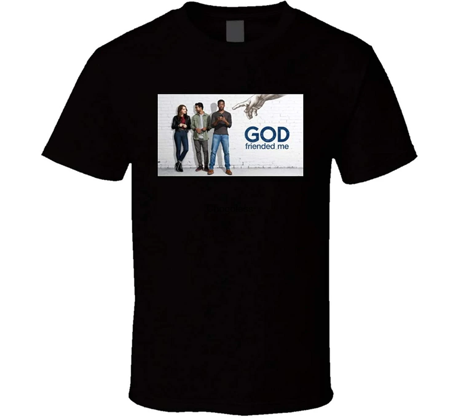 Хлопковая рубашка с надписью God | Мужская одежда