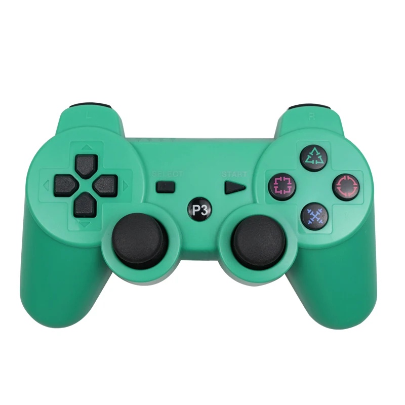 Green Беспроводной геймпад Bluetooth для игровой станции 3 джойстик для Dualshock 3 SIXAXIS контроллер для ПК для SONY PS3 контроллер - Цвет: Green