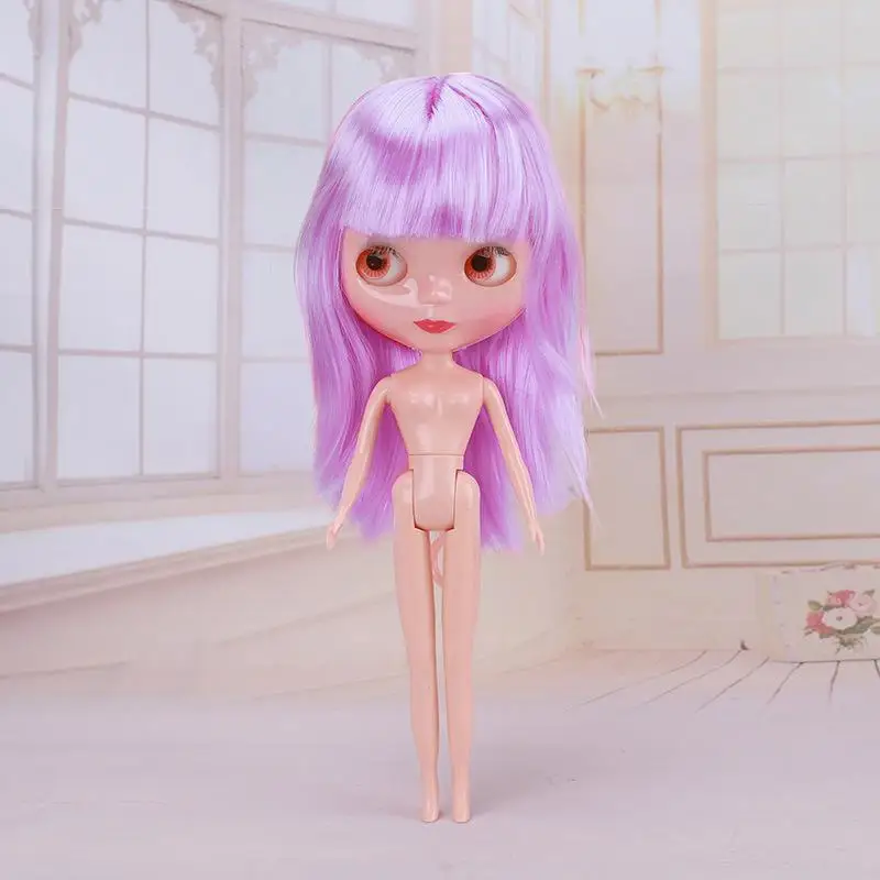 31 см куклы меняющие глаза женские розовые синие оранжевые зеленые волосы голые обнаженные тела Куклы Игрушки для девочек Модная Кукла - Цвет: 8
