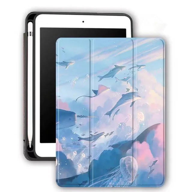 Чехол для iPad Mini 5 Air3 10,5 7th Gen 10," мягкий чехол из термополиуретана и силикона для iPad 6/5th generation с ручкой - Цвет: Pro10.5
