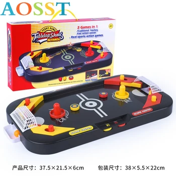 

2in1 Ice Hockey Table Top Competition Game Mini Ice Hockey Table Interactive Children's Educational Toys Percussion Vocalization