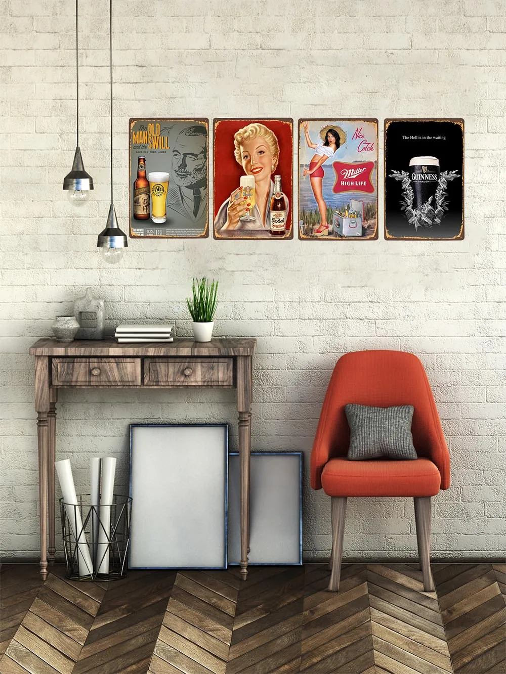 홈 장식 빈티지 금속 포스터 알코올 양조 맥주 플레이트 장식 바 펍 클럽 벽 주석 페인팅 레트로 플라크 20x30cm