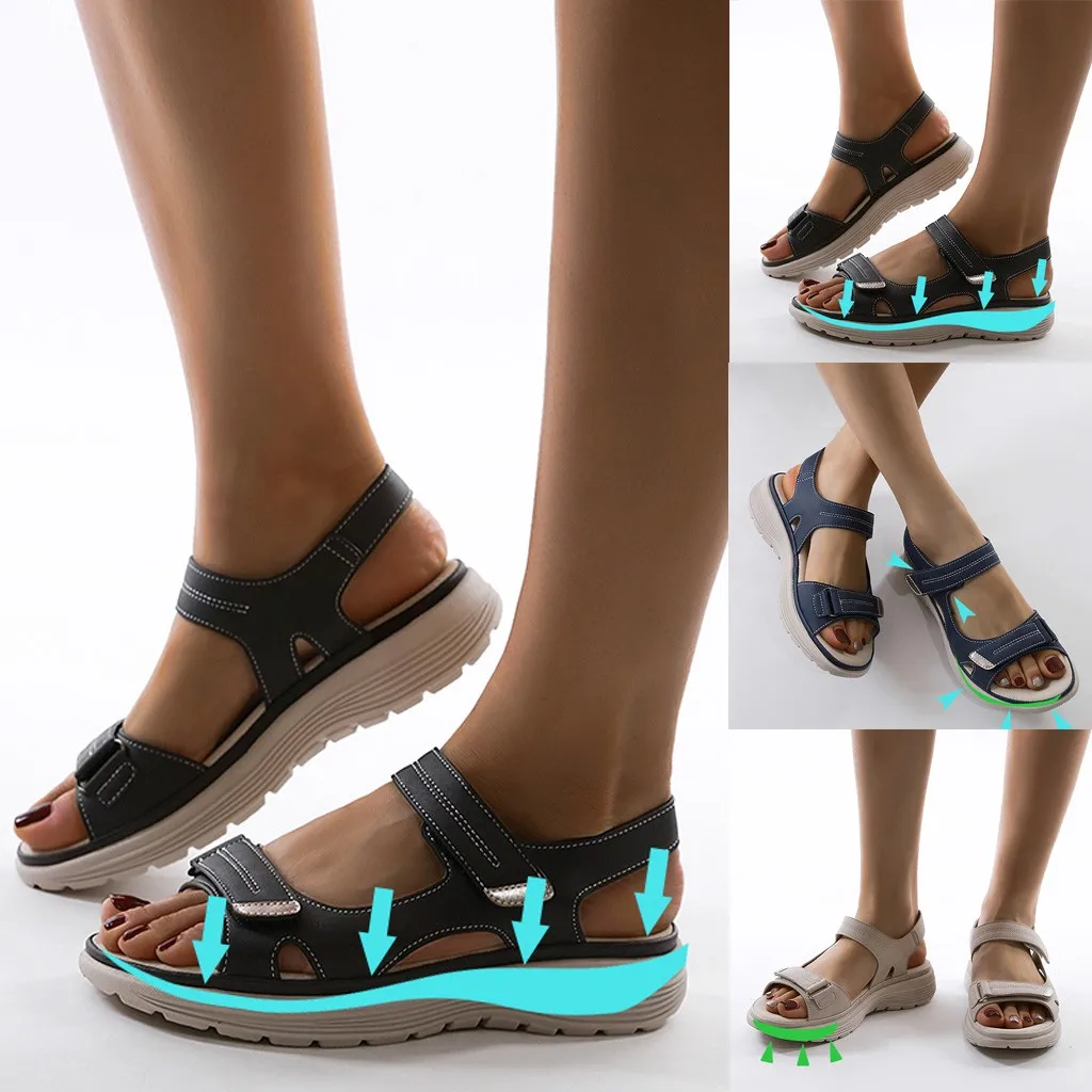 Women Summer Wedges Non-slip Beach Open Toe Breathable Sandals Sport Style Shoes May 26th | Спорт и развлечения