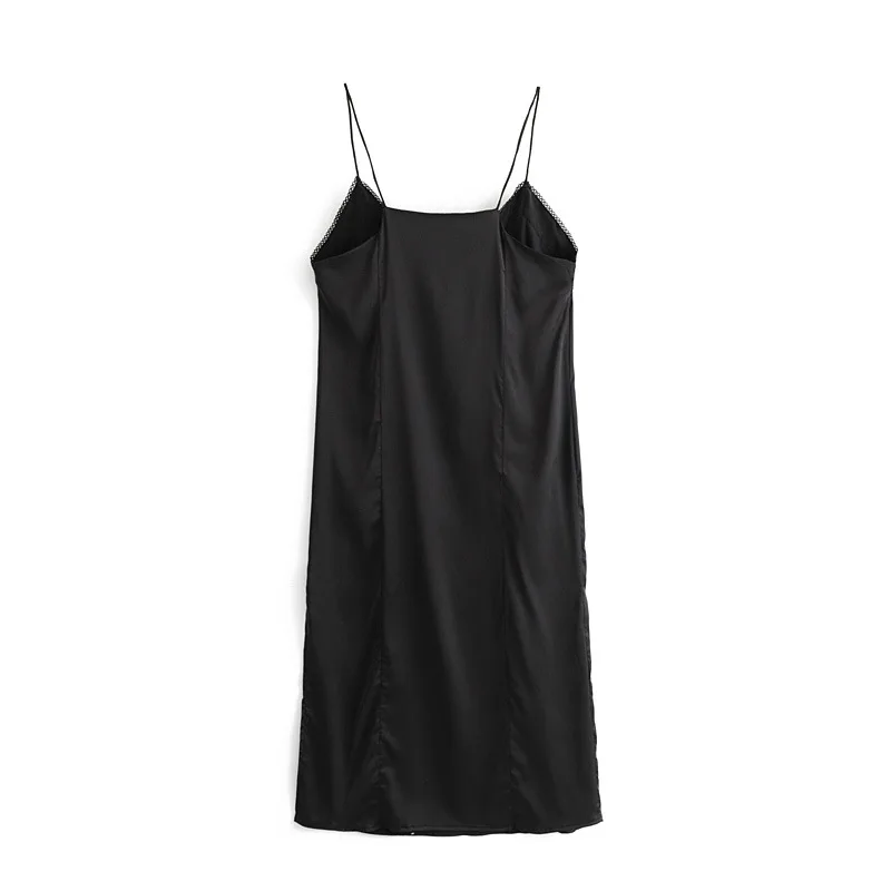 

2019 Spring New Style European Goods Stand Collar Organza Spell Real Silk Printed Camisole Two-Piece Dress WOMEN'S Dress
