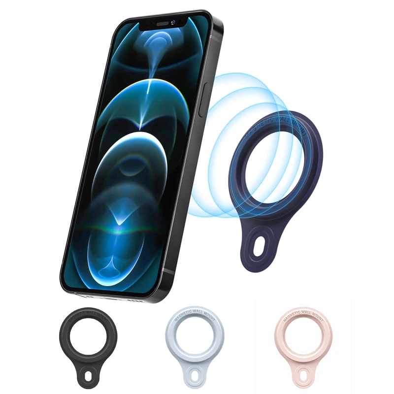 For MagSafe Magnetic Ring Holder for iPhone 12 13 Mini Pro Max Galaxy Note 20 HUAWEI Mate 30 Wall Mount Magnet Car Phone Stand | Мобильные