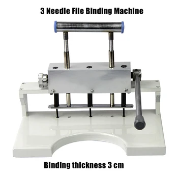 Cheap Three-hole Three-pin File Binding Machine Manual Vouchers Financial Accounting Personnel Contract Binding