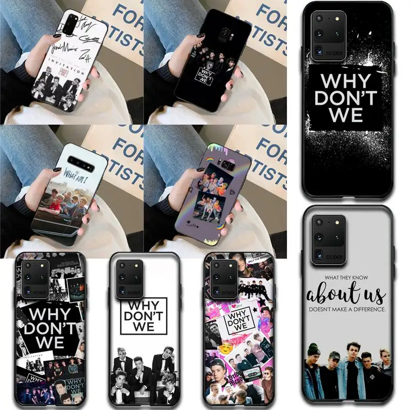 HPCHCJHM Why Do Not We WDW ТПУ Черный чехол для телефона Корпус Samsung S20 plus Ultra S6 S7 edge S8 S9 S10 5G |