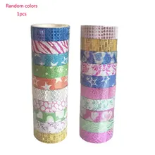 

Glitter Washi Sticky Paper Masking Adhesive Tape Label DIY Craft Decorative DIY Scrapbooking Tape Supplies