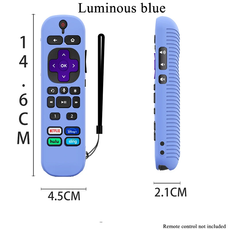 Protective Silicone Case For TCL Roku Voice Remote Pro - Shockproof Soft Cover Shell