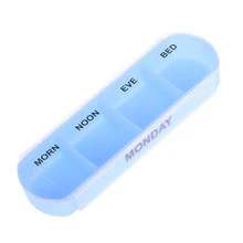 Practical Durable Portable Concise Seven Days 28 Grid Moisture-proof Plastic Pill Box Household Pill Case portable 3 deck sealing plastic pill case box white jacinth